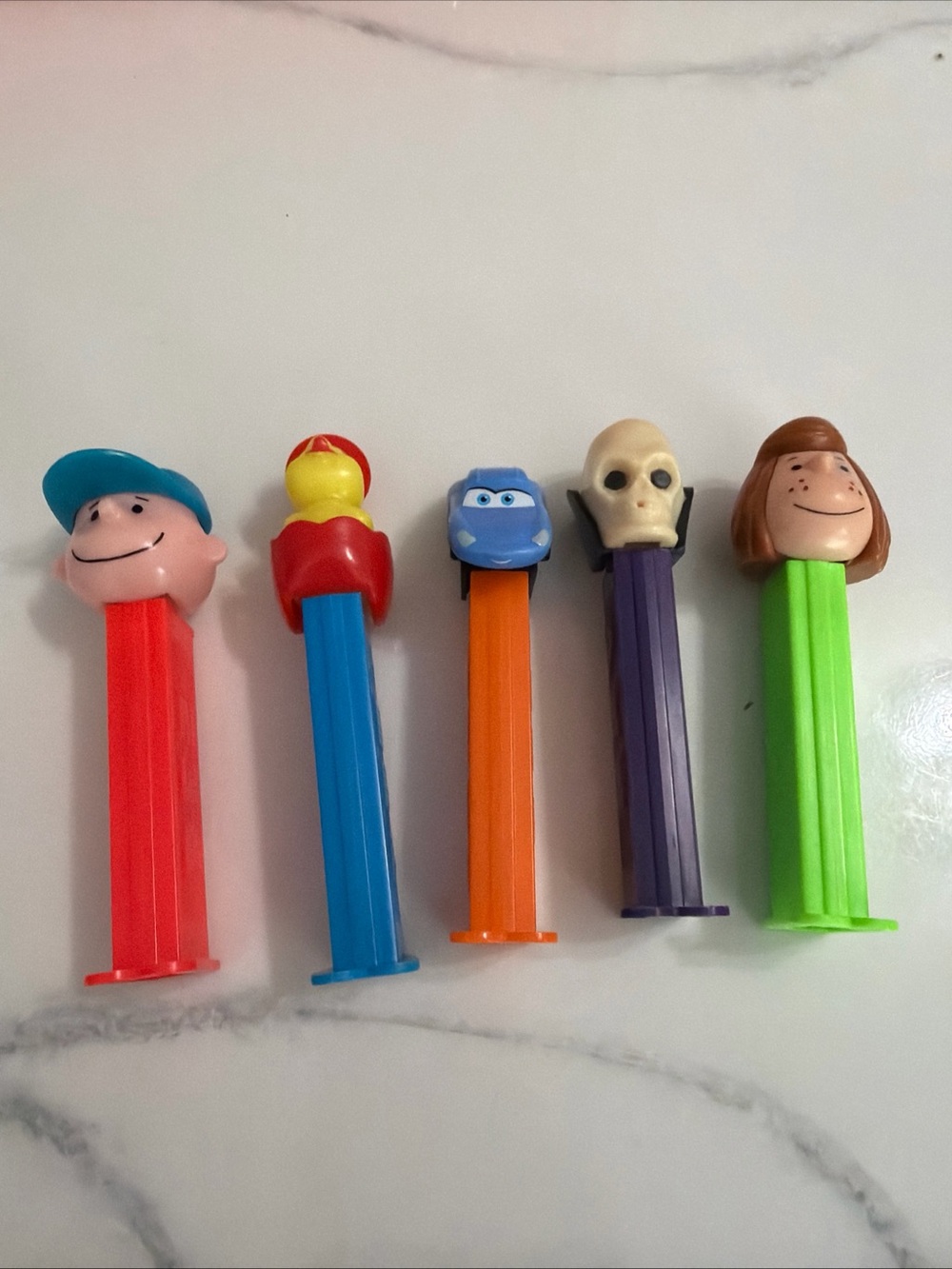 Candy Dispenser Assorted Characters - Multi-Color lot of 5